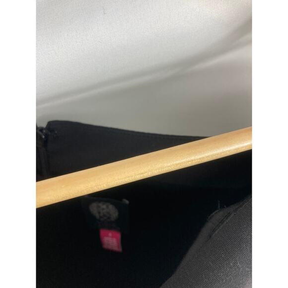 VINCE CAMUTO OFF THE SHOULDER POPOVER RUCHED BLACK DRESS size 4 - Picture 4 of 7